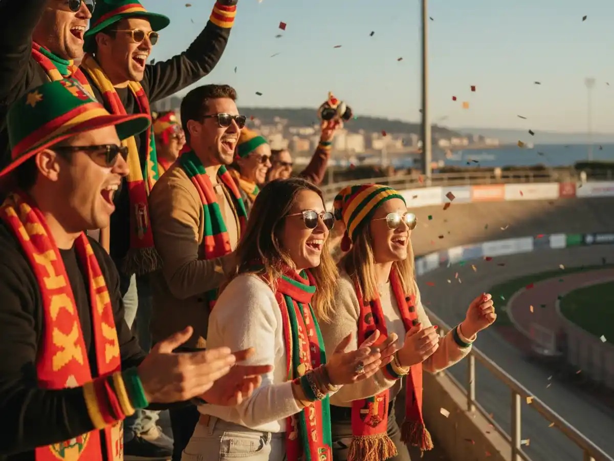 Ambiente animado y luminoso en una zona turística y costera de Gran Canaria